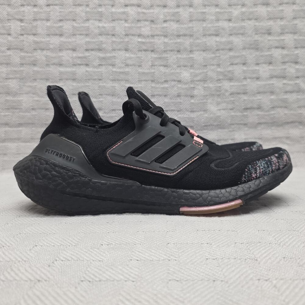 Adidas Ultraboost 22 Black Beam Pink Womens Size 7.5 GX5927 Running
